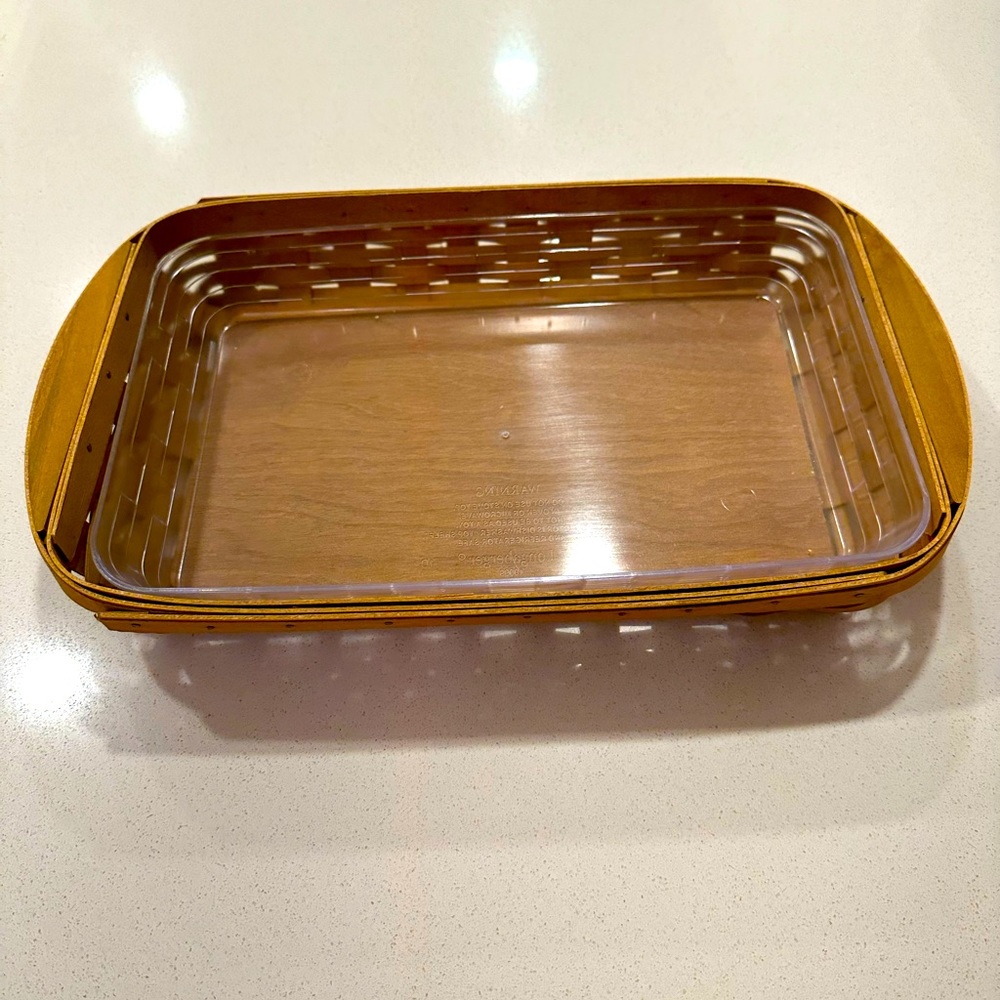 Oblong Longaberger basket.